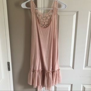 Ruffle trim tank top